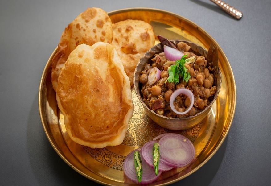 تأشيرة هندية عبر الإنترنت - طعام الشارع - Choley Bhaturey